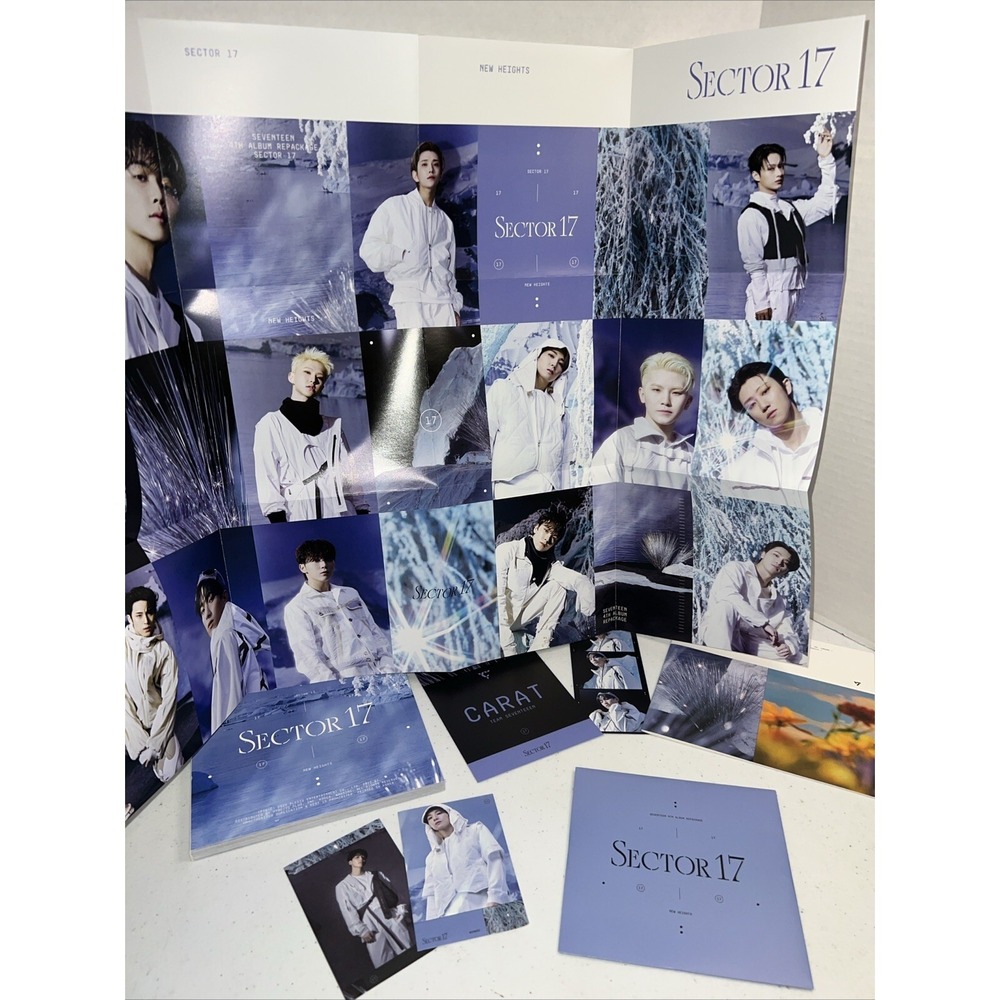 SEVENTEEN 4th Album Repackage 'SECTOR 17' NEW HEIGHTS Ver. CD Poster Book K-Pop